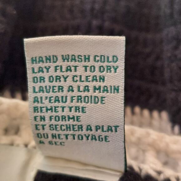 Design Options Knit Novelty Sweater Cardigan S Teacher Artsy Cottage Stripe - Picture 8 of 9